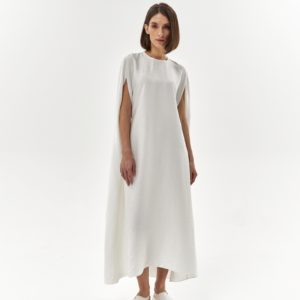 Платье «Софья Ковалевская» из вискозы, цвет белый