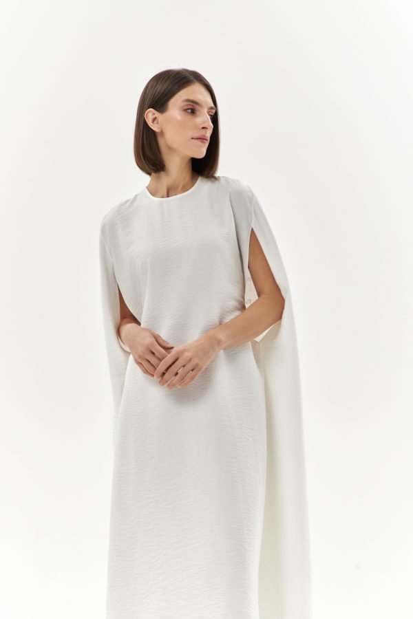 Платье «Софья Ковалевская» из вискозы, цвет белый