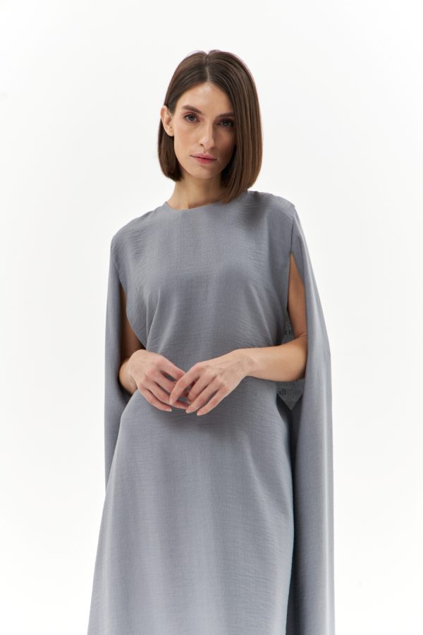 Платье «Софья Ковалевская» из вискозы, цвет французский серый