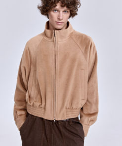 Бомбер из шерсти с кашемиром, кэмл | ПЕРВЫЙ. МОДНЫЙ Бомбер из шерсти с кашемиром, кэмл | ПЕРВЫЙ. МОДНЫЙ