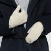 Варежки из смесового кашемира портвейн | ПЕРВЫЙ. МОДНЫЙ